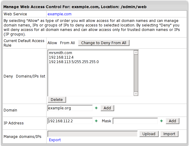 manage_webaccess